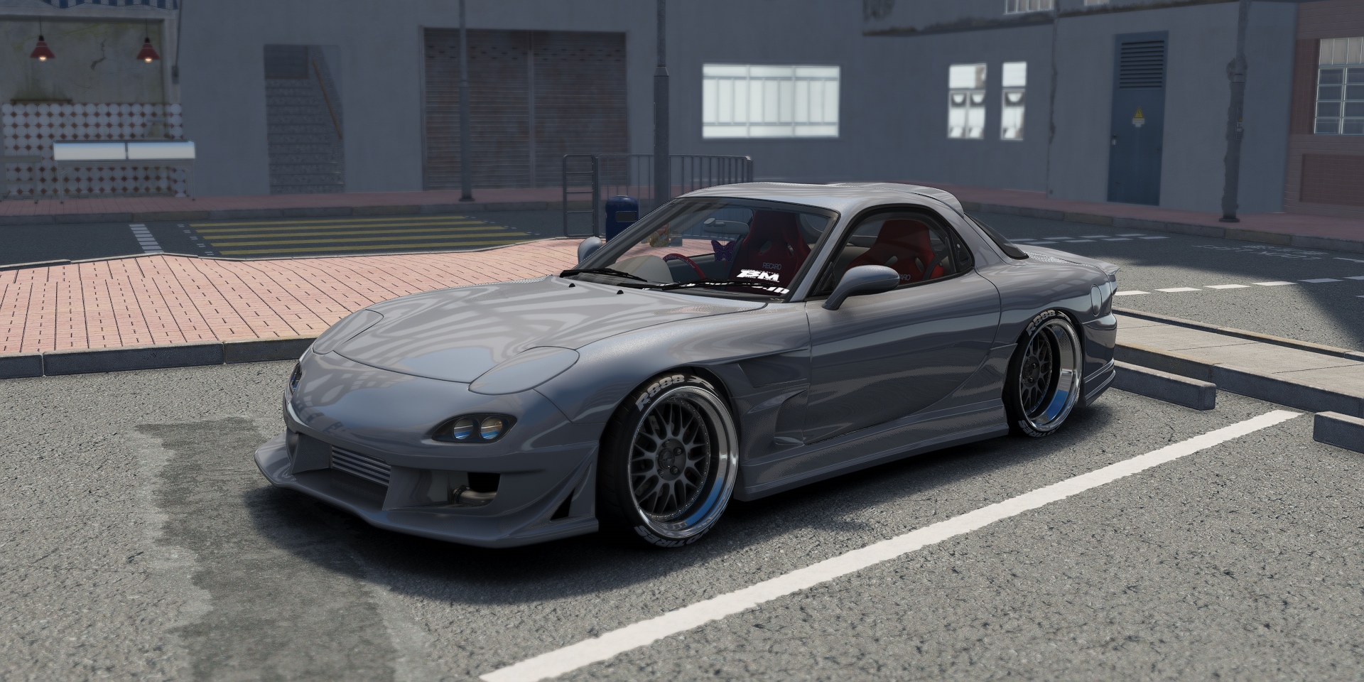 DWG Mazda RX-7 FD3S Veilside D1-GT, skin titanium_grey