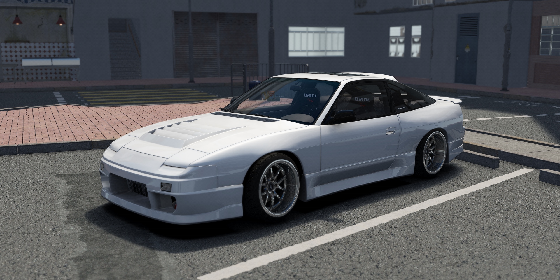 DWG Nissan 240sx SR20, skin White Pearl