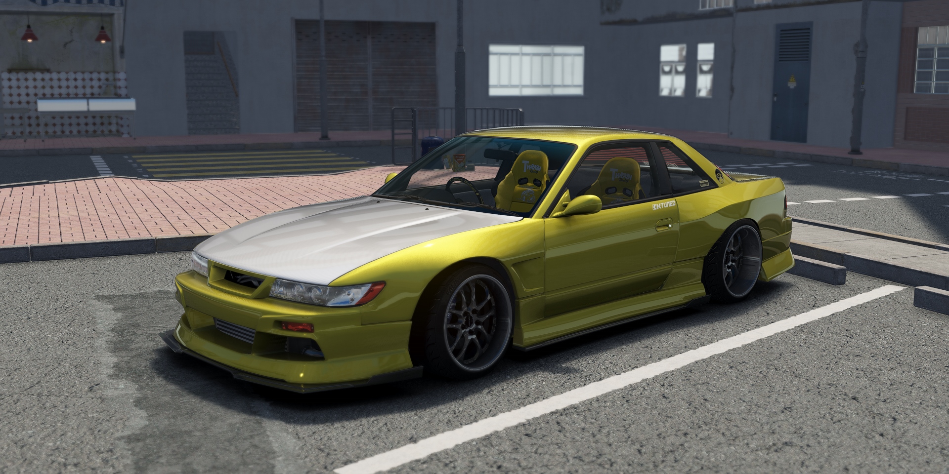 DWG Nissan Silvia PS13 Spirit Rei Miyabi, skin Phoenix_Yellow