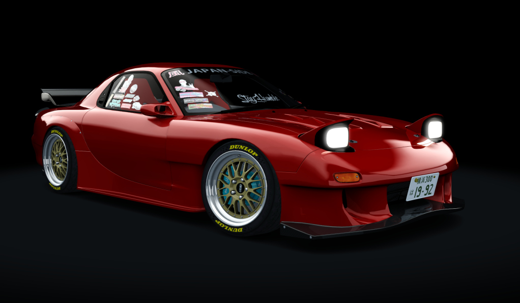 風 J-SiDE Mazda FD RX-7 (Street), skin 06_blaze_red