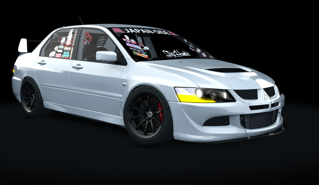 風 J-SiDE Mitsubishi Lancer Evolution VIII (Street), skin White