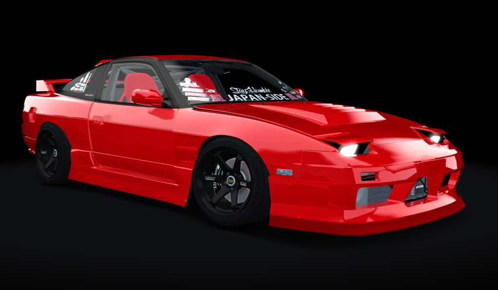 風 J-SiDE Nissan 180Sx (Street), skin Red