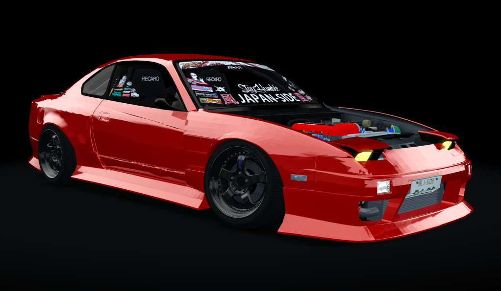 風 J-SiDE Nissan Silvia S15 No Bonnet (Street), skin RED