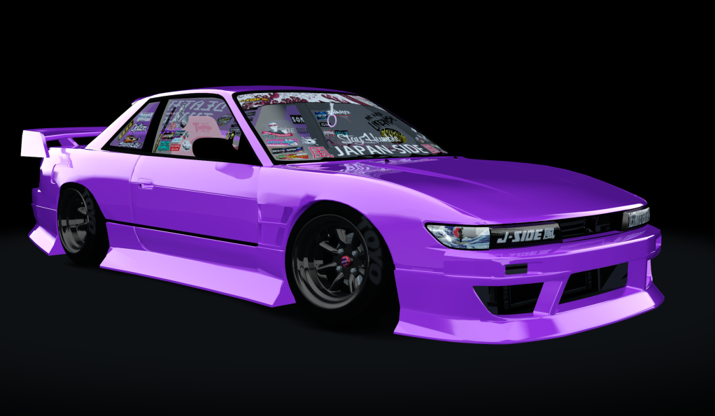 風 J-SIDE Nissan Silvia S13, skin Purple