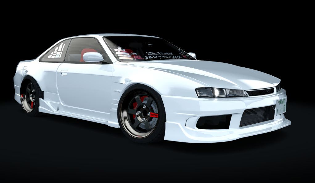 風 J-SiDE Nissan Silvia S14 Kouki (Street), skin White