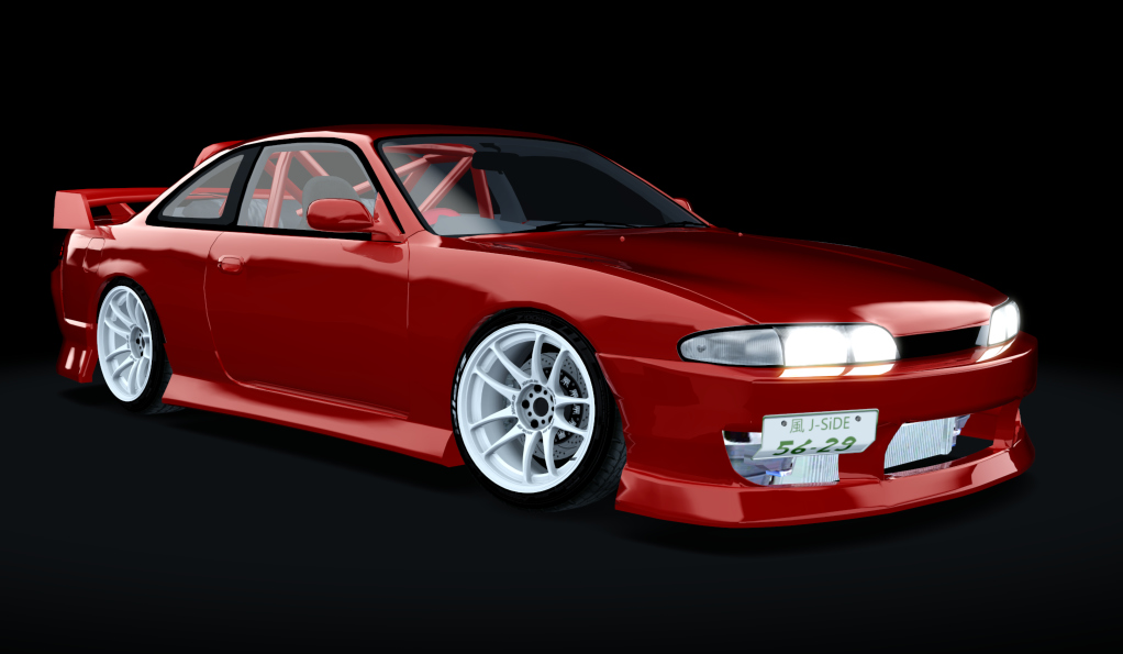 風 J-SiDE Nissan Silvia S14 Zenki (Street), skin Red