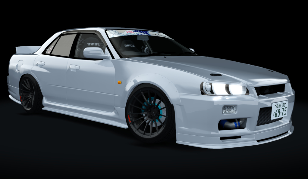 風 J-SiDE Nissan Skyline Type-R ER34 (Street), skin SILVER