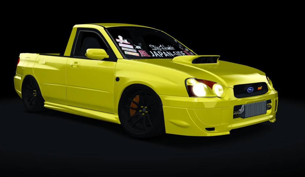 風 J-SiDE Subaru Wrx Ute (Street), skin Yellow