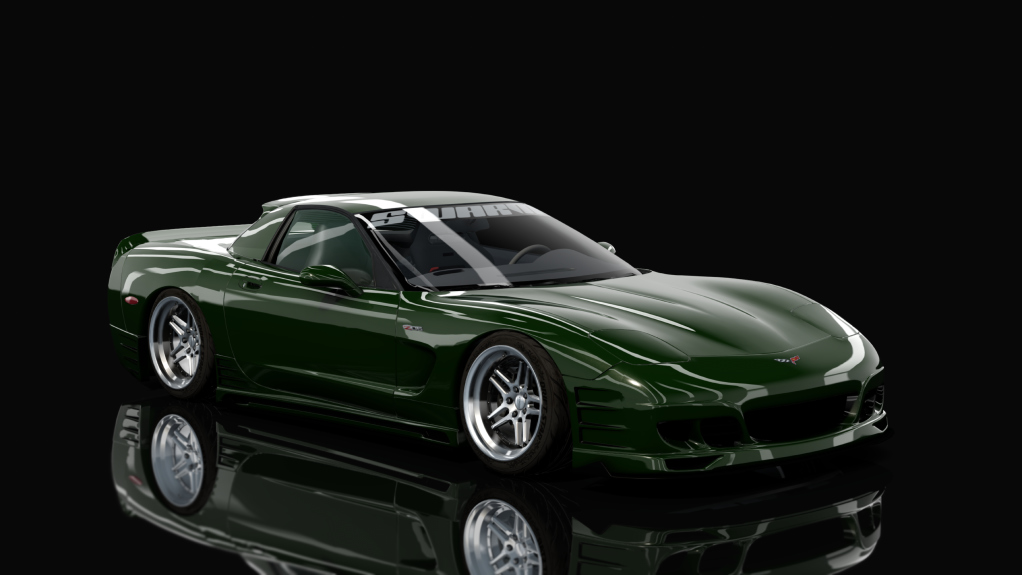 SWARM || LHD Victor C5 Z06, skin Racing Green