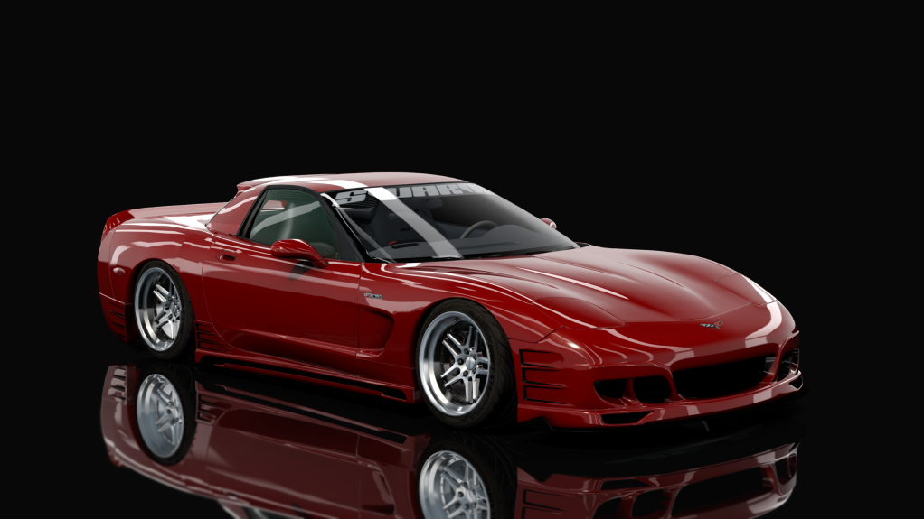 SWARM || LHD Victor C5 Z06, skin Ruby Red