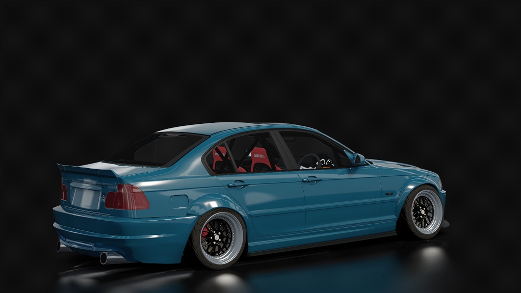 SWARM || Ticklles E46, skin laguna seca blue